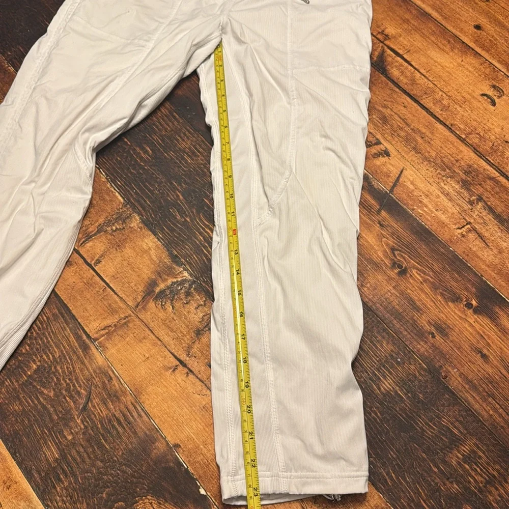 Lululemon Mid Rise Dance Studio Crop White Pants size 4 - Picture 6 of 8